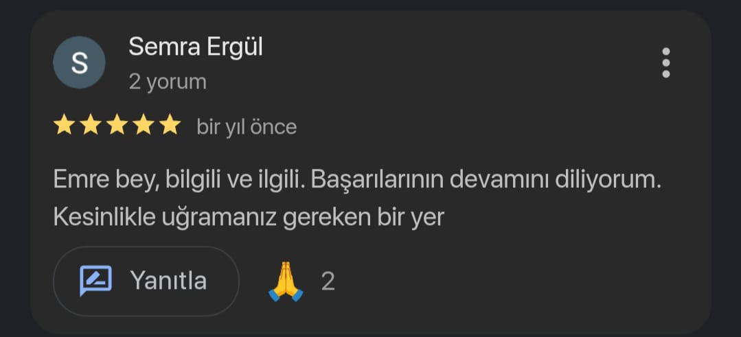 Kullanıcı yorumu 1