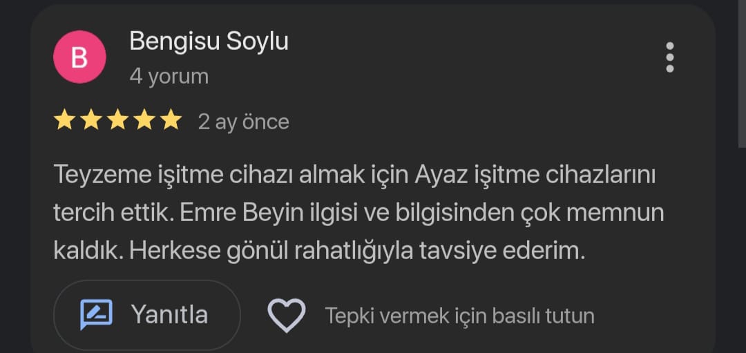 Kullanıcı yorumu 11